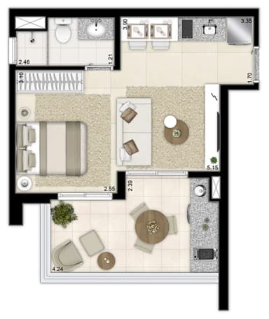1 Dorm.
