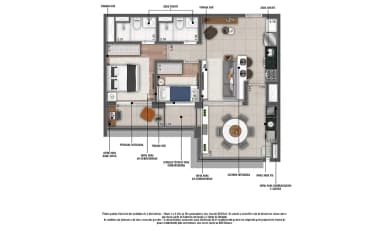 2 Dorms. (1 Suíte)