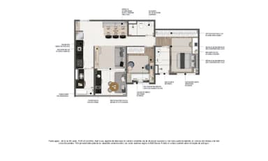 2 Dorms (1 Suíte)
