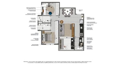 2 Dorms (1 Suíte)