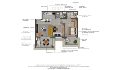 2 Dorms. (1 Suíte)